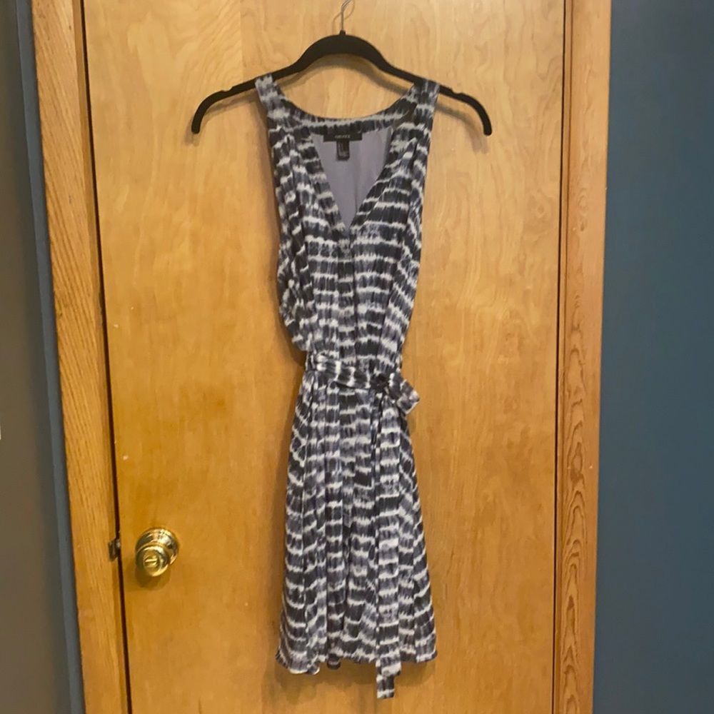 Blue and white tie-dye